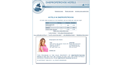 Desktop Screenshot of dnipropetrovskhotels.com